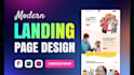 design creative modern landing page or website