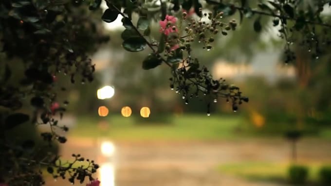 create rain and thunder video 4k and HD