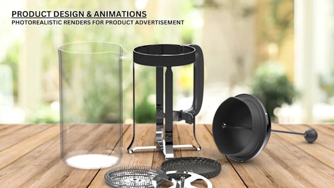 design and render you 3d models for product advertisement