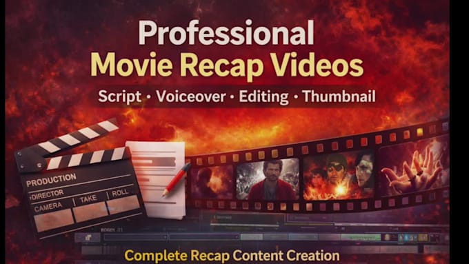 create copyright free movie recap videos with script voiceover and editing
