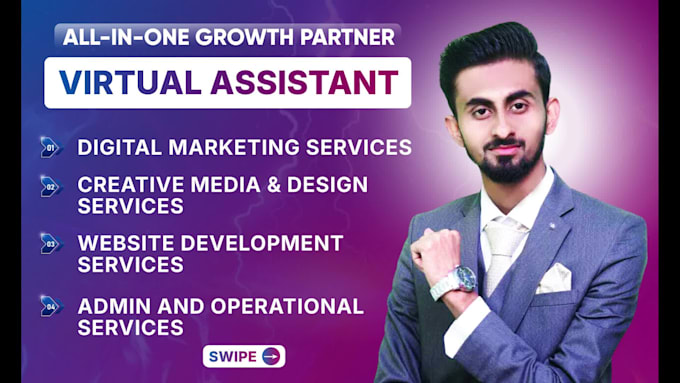 be personal virtual assistant for admin, marketing, design support
