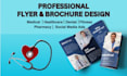 design medical, healthcare, dental, pharmacy business flyer and brochure