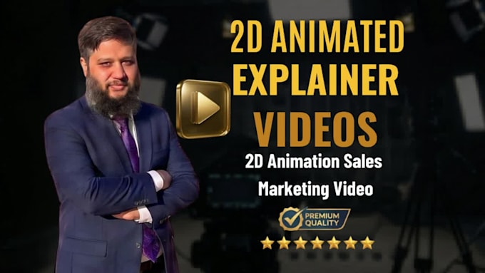 create 2d animated explainer video or 2d animation sales marketing video