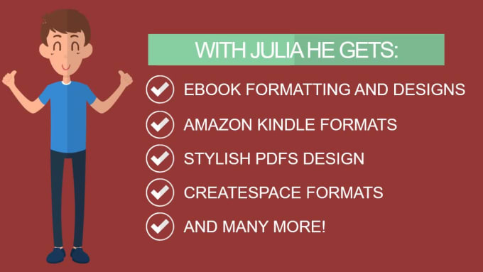 Hire a freelancer to do ebook formatting, ebook format for kindle and epub