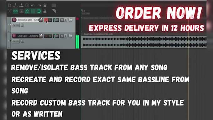 isolate, remove, recreate or record bass lines very fast