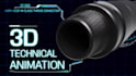 create a professional technical 3d animation