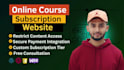create an online course, membership or subscription website in wordpress