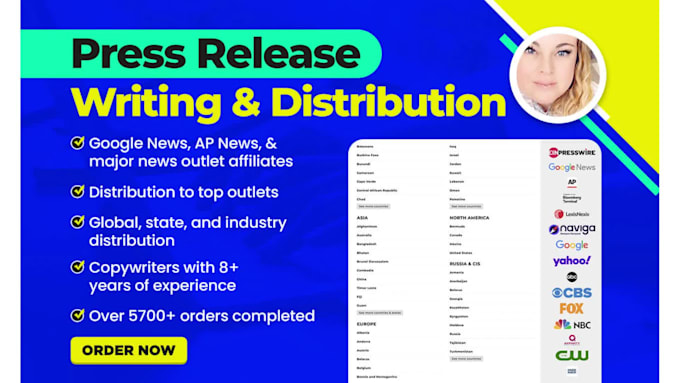 write and distribute a press release to google news, ap news, and hundreds more