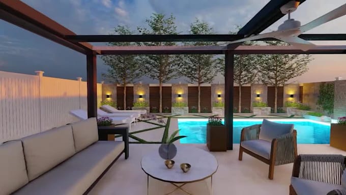 do landscape design work modeling and rendering