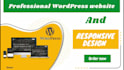develop a professional wordpress website and responsive design