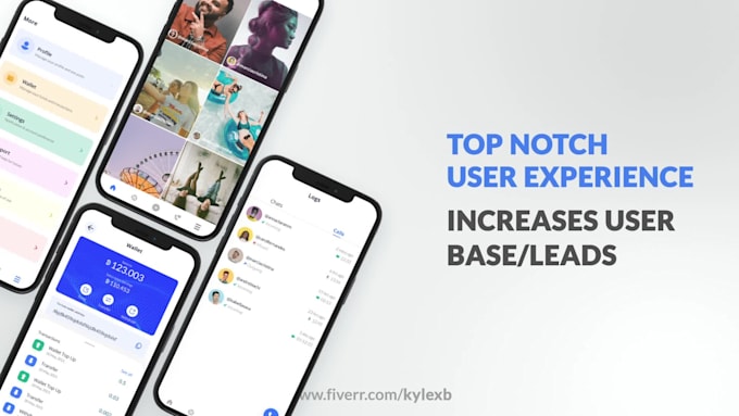 Design beautiful mobile app, web app ui ux design by Kylexb | Fiverr