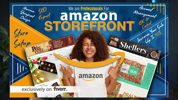 create a sales focused amazon brand storefront design