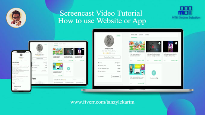 screencast video tutorial how to use website or app step by step explainer video