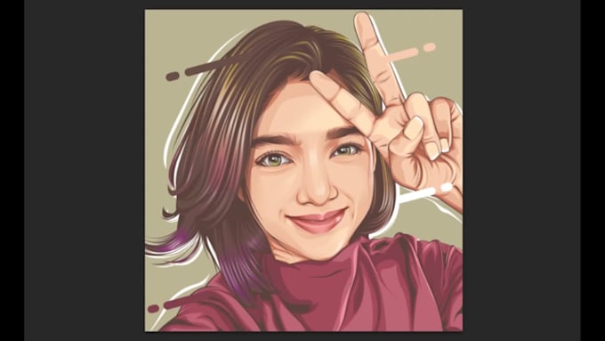 illustrate your photo into amazing vector portrait