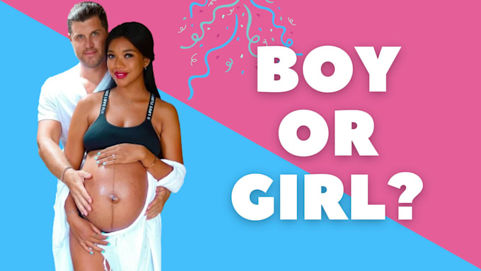 make a beautiful gender baby shower video
