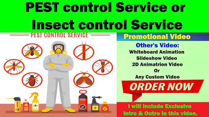 create a pest control video or bedbugs, insect control video