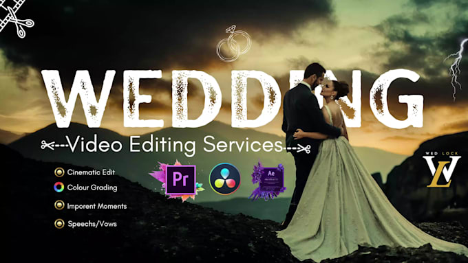 do cinematic wedding video editing in short time
