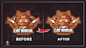 manually vector trace, redraw, sketch to scalable, convert your logo to vector