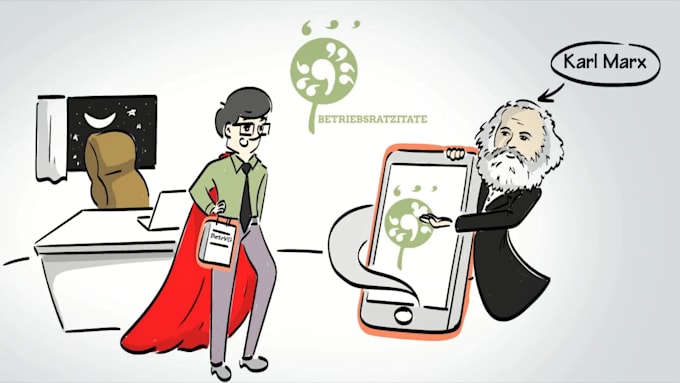 create a german whiteboard explainer video