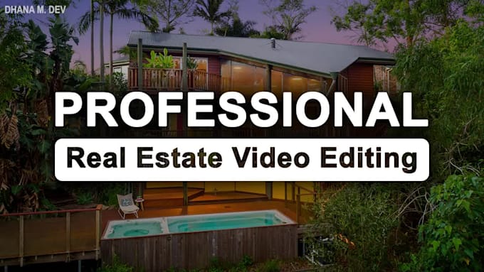 do professional real estate video editing 24 hour delivery