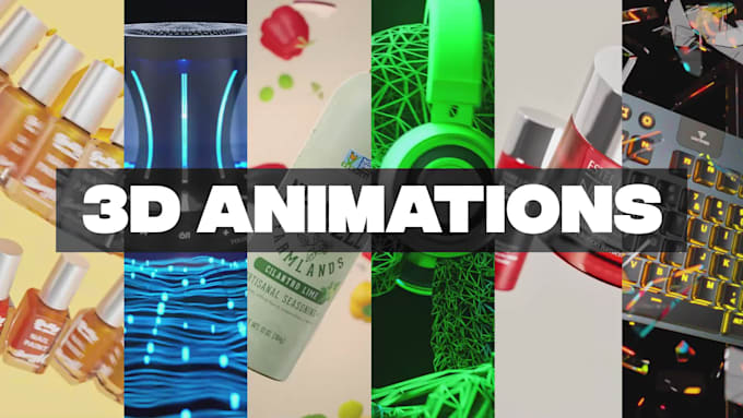 create a 3d product animation promotional video