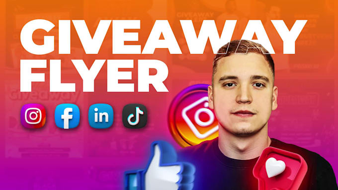 make giveaway flyer for social media and promotions