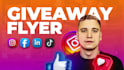 make giveaway flyer  for social media and promotions