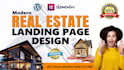 design professional real estate landing page and website