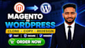 do convert clone, copy magento to wordpress website
