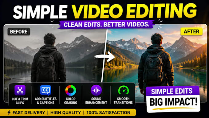 do simple and clean video editing within 24 hours