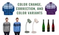 add pattern and color change, correction, and color variants to all products