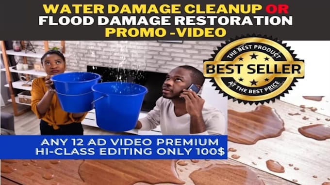 make water damage cleanup video, water damage restoration video ads