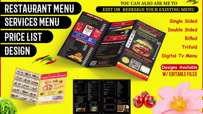 Make restaurant menu and price list design by Arts_by_naeem | Fiverr