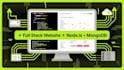 develop a full stack website with frontend and backend