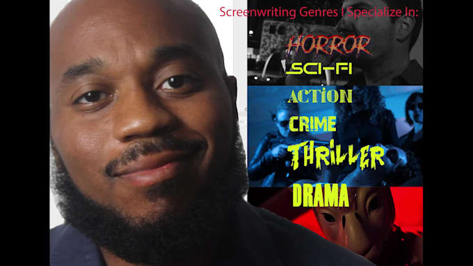 write you a pilot, short or feature horror, action, or scifi screenplay