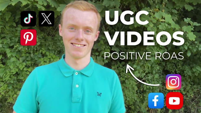 be your ugc video content spokesperson for high roas videos