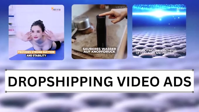 make facebook and dropshipping product video ads