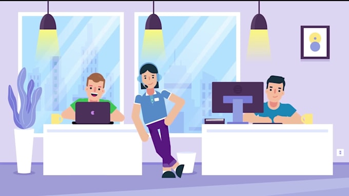 Top 5! I will create 2d animated explainer video in 24h  for $45