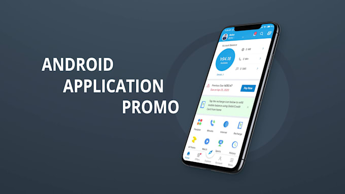create dynamic mobile application promo IOS and android