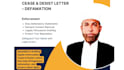 draft strong cease and desist letters for copyright or defamation