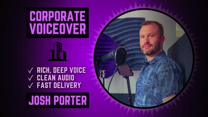 record a bold, confident, engaging corporate voiceover
