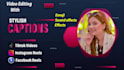 do tiktoks, ig reels and yt shorts editing with captions