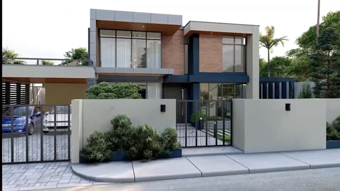 create architectural 3d rendering, interior, exterior design with lumion