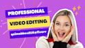 engaging youtube video editing, talking head video edit vsl, podcast