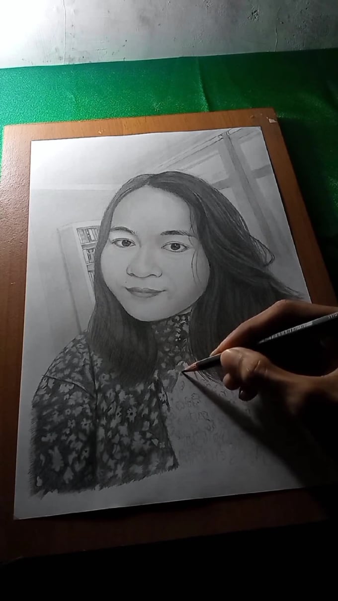 Draw realistic pencil art portrait from your photo by Masterickz | Fiverr