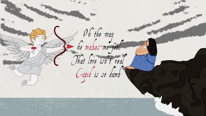 create a beautiful animated lyric video for your song