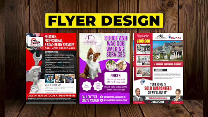 design professional flyer, poster and post card design