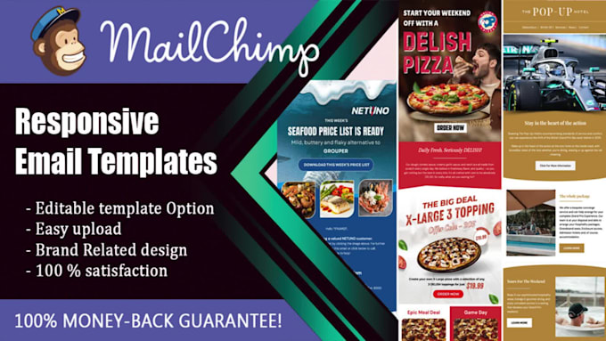 design professional mailchimp email template newsletter