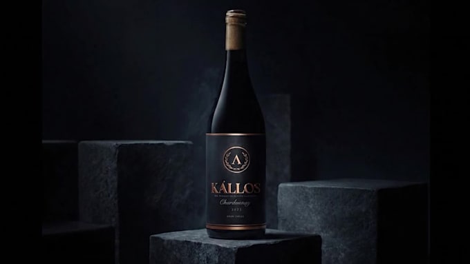 design a minimal and elegant wine label