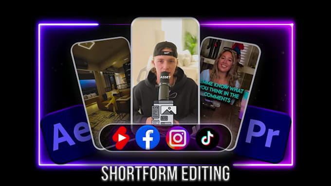 edit engaging instagram reels, youtube shorts and tiktoks